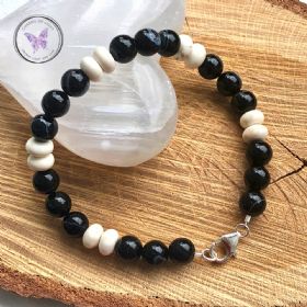 Men's Sardonyx & Magnesite Bracelet